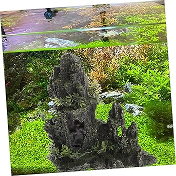 Amazon.co.jp: Beaupretty 水族館の岩場 フェイクロック 水槽岩山